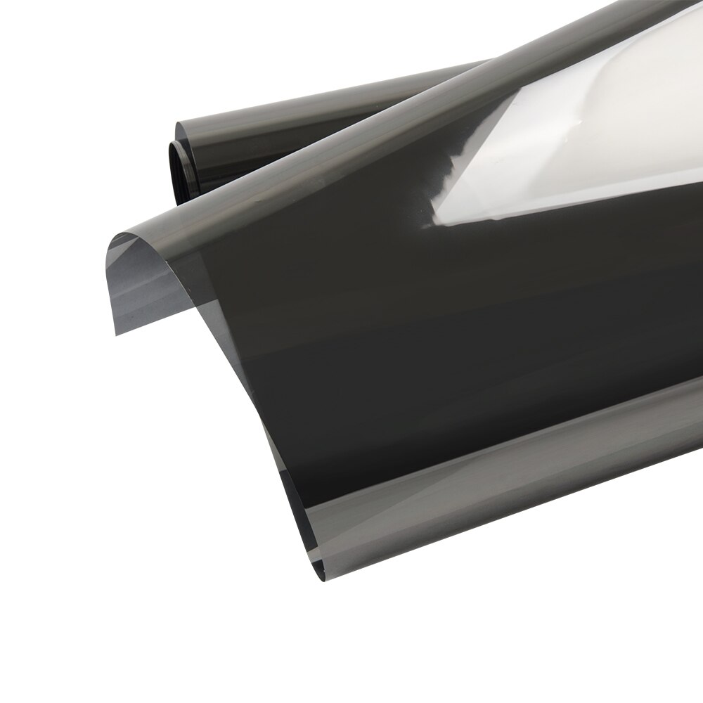 2 mil 10% vlt mørkegrå sputter solar tint film varmekontroll anti uv vindusfilm bil side frontrute film med bredde 50cm/20 "