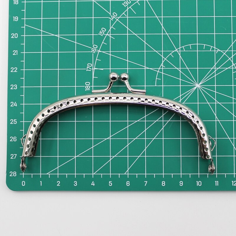 1 stück Glänzend Silber Arc Grundlegende Metall Geldbörse Rahmen Kuss Schließe Sperre DIY Tasche Zubehör 6.5/8.5/10.5/12.5/15/20,5 CM Tasche Zubehör: 10.5cm