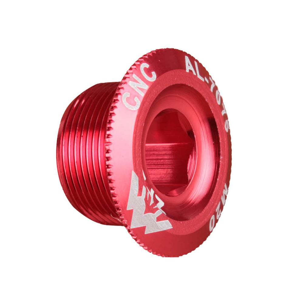M20 M18 M15 Crank Cover Crank Screw Cap MTB Crankset Crank Cover Aluminum BMX Road Bike Fitting Bicycle Parts: M20 Red