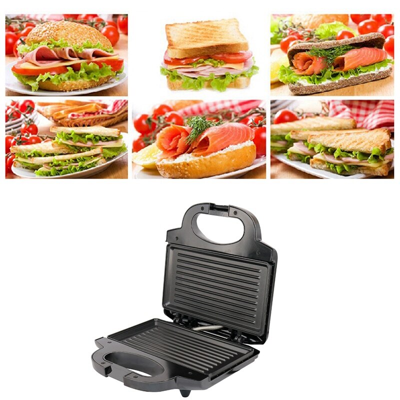 Multifunctionele Elektrische Mini Sandwich Makers Grillen Panini Plaat Broodrooster Steak Hamburger Ontbijt Machine Barbecue Oven Eu P