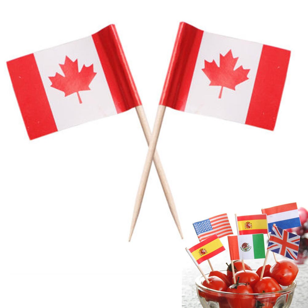 100pcs Union Jack Cocktail Sticks Cupcake Toppers Queens Jubillee Party Table Decoration Household Fruit Stick: 20Pcs