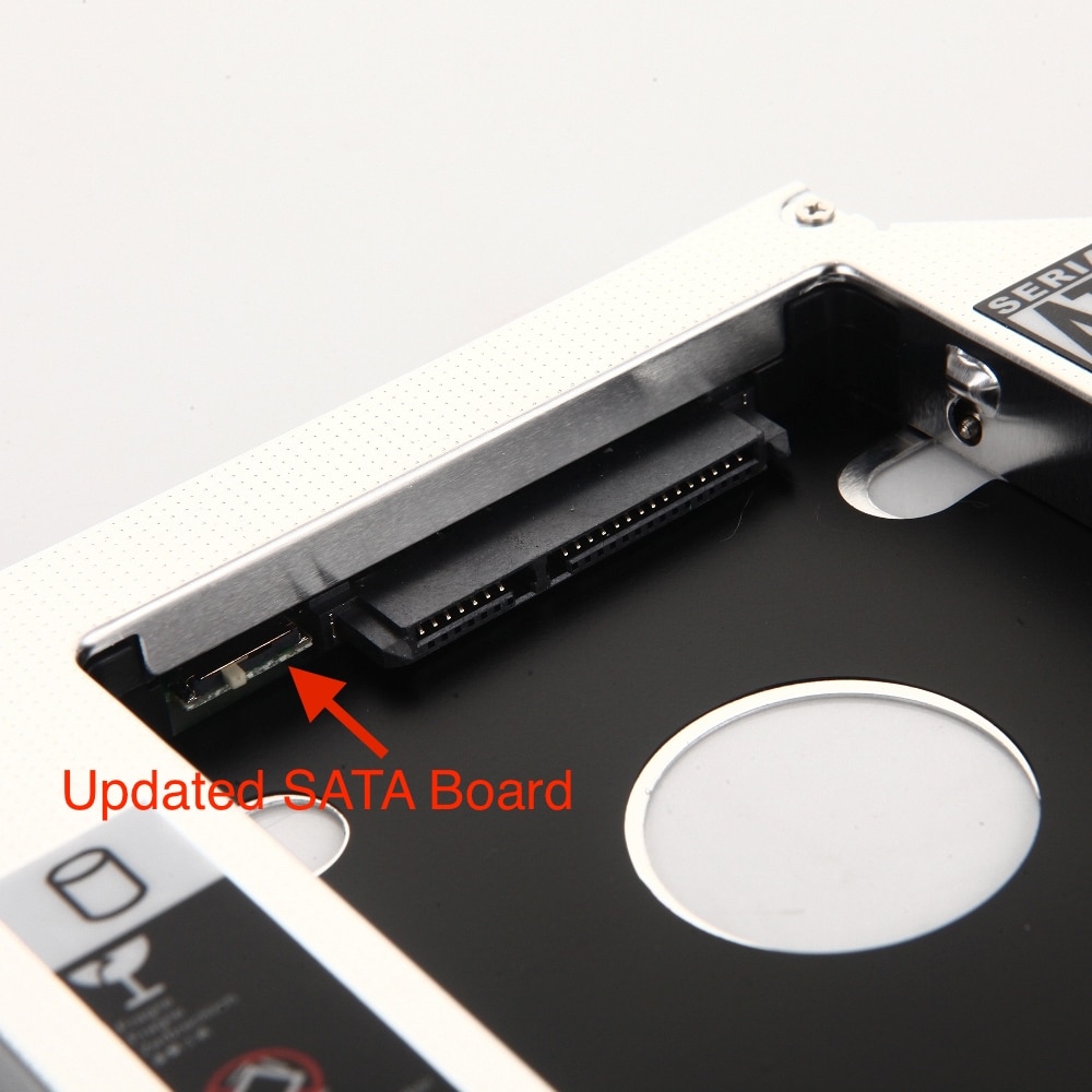 12.7mm 2nd HDD SSD Hard Drive Optical Caddy Adapter for HP Pavilion DV3 DV4 DV5 DV6 DV7 DV8 G4 G6 G7 replace UJ8B1 DS-8A5LH DVD