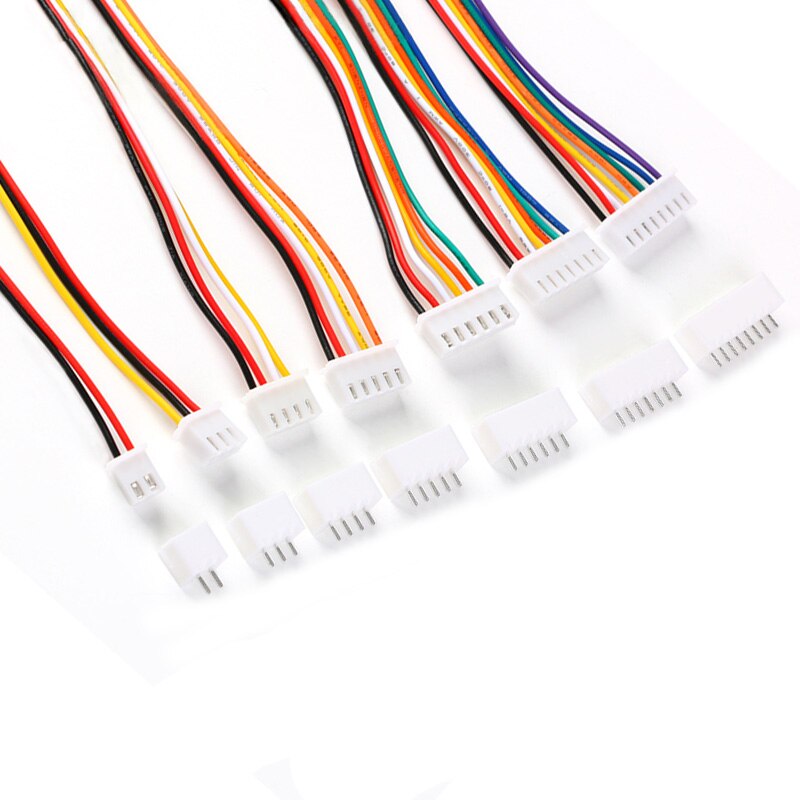 10Sets JST XH2.54 XH 2.54mm Wire Cable Connector 2/3/4/5/6/7/8/9/10 Pin Pitch Male Female Plug Socket 300MM Wire 26AWG