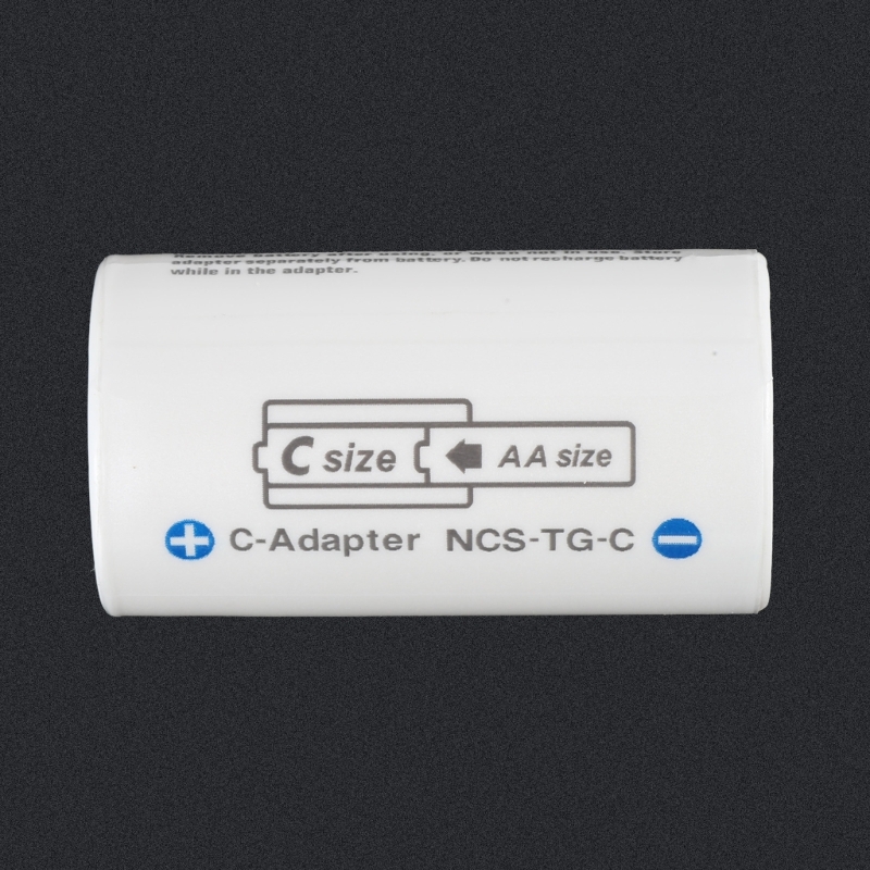 Estojo adaptador conversor bateria lr6 aa para lr14 c, amplia a usabilidade suas baterias para eletrônicos