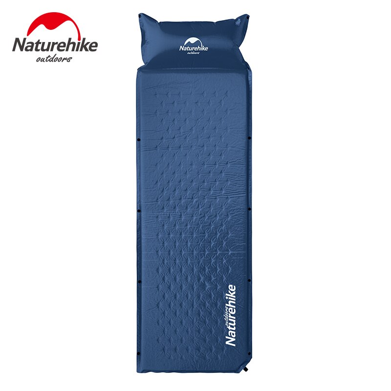 Automatische Opblaasbare Matras Outdoor Draagbare Enkele Matras In De Kamp Vochtwerende Colchao Inflavel Camping Tent: blue