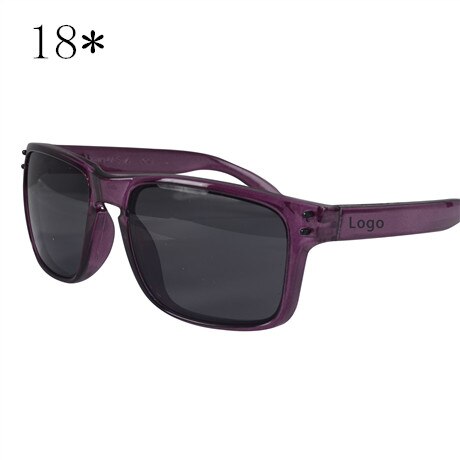 Mænds solbriller firkantet ramme damer solbriller klassisk mærke   uv400 briller sportskørsel solbriller: C18