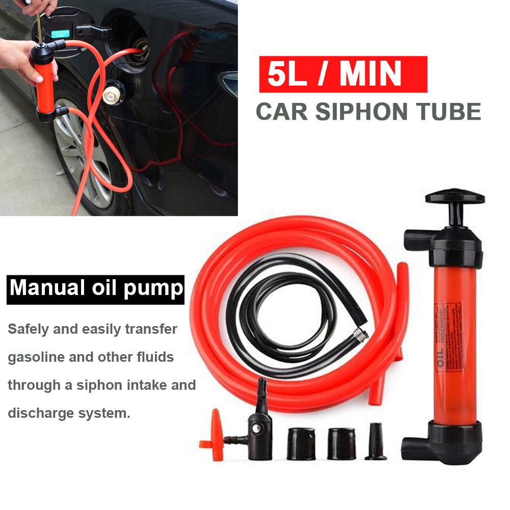 Multi-Purpose Siphon Transfer Pump Kit With Dipstick Tube | Fluid Fuel Extractor Suction Tool For Oil/Gasoline/ Water Etc