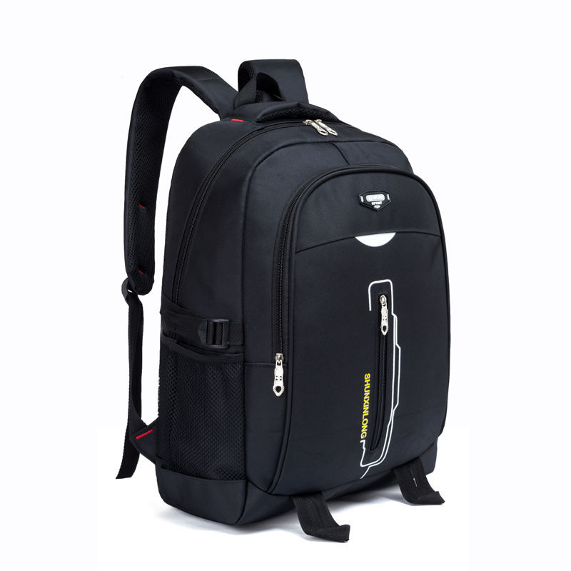 Waterdichte Nylon Schooltassen Voor Tiener Jongens Meisjes Rugzak Mannen Grote Capaciteit Hoge Student Schooltas Vrouwen Bookbags Tiener Zwart: Black