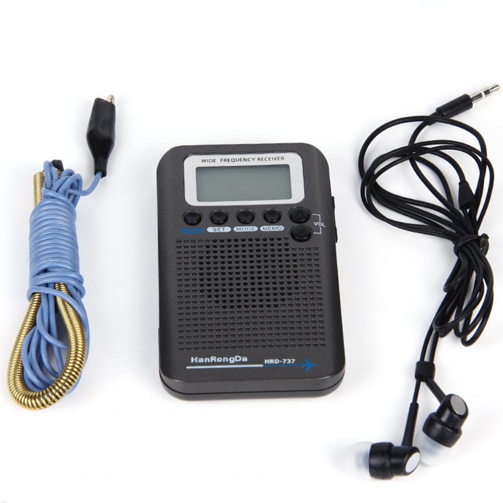 HRD-737 FM/AM Radio LCD Display Digital Radio Portable Pocket Radio FM/AM/SW/CB/Air/VHF Mini World Band FM Radio радиоприёмник
