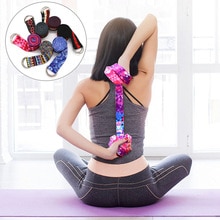 183*3.8cm justerbart yoga stretching bælte fitness mænd og kvinder sports tilbehør d-ring modstand hofte elastikbånd