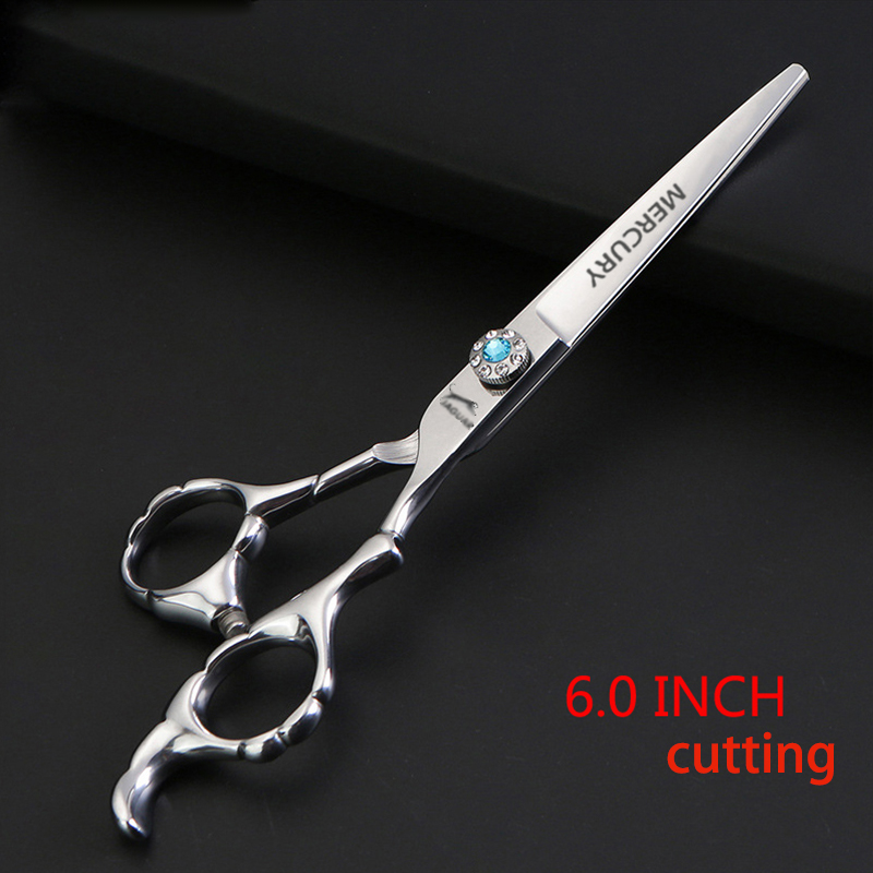 5.5 & 6 inch kappersschaar, knip- en uitdunschaar, kappersschaar, gereedschap voor de salon, barbierschaar: Zwart