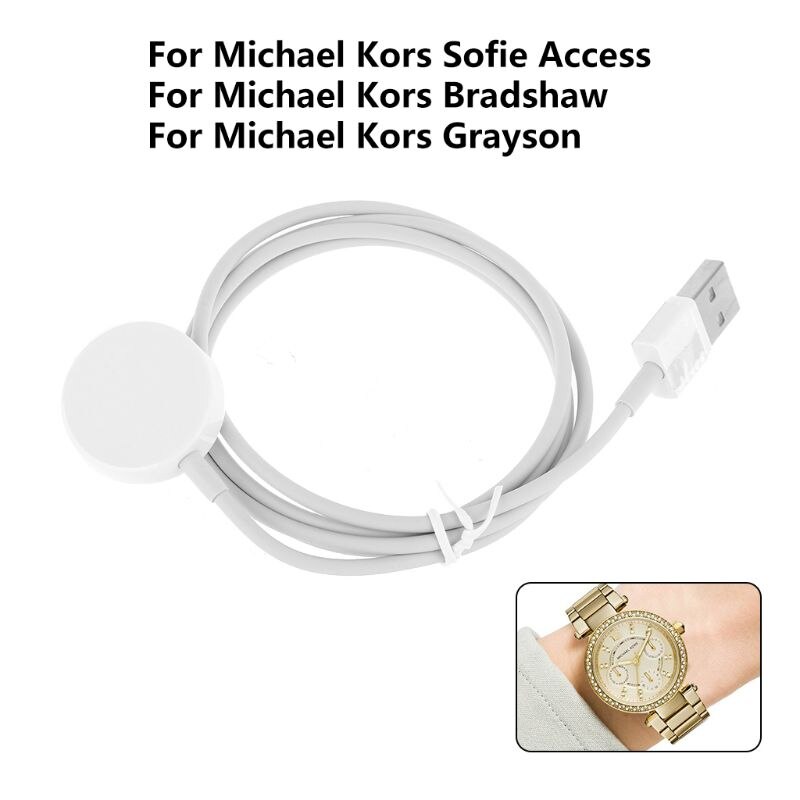 Portable Charging Stand Dock Smart Watch Charger Cable for Michael Kors Access Smartwatch Accessories