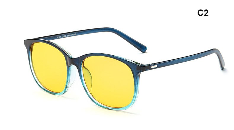 Gafas de protección contra radiación de ordenador para hombre y mujer gafas de lectura montura óptica antifatiga gafas de ordenador: C2blue