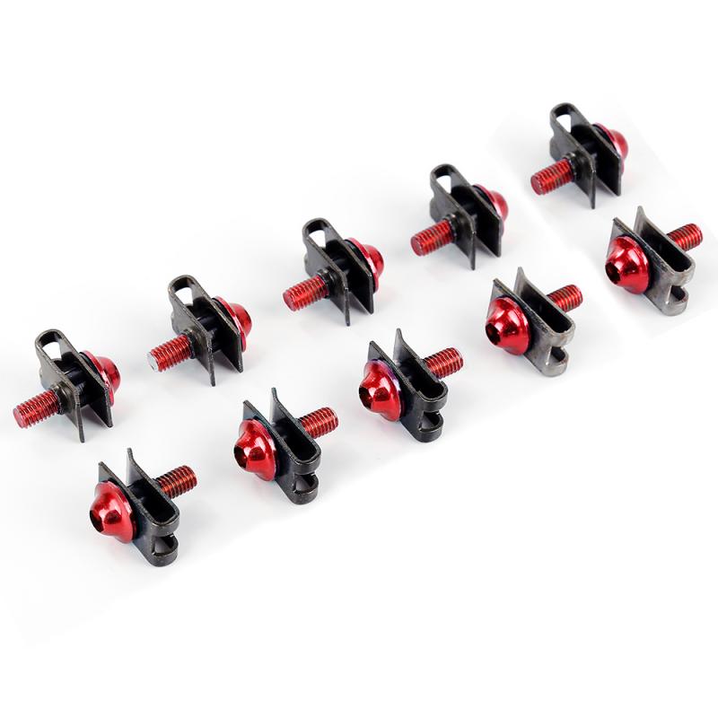 Tornillos de carenado de M5 multicolor para motocicleta, Clips de sujeción de velocidad, tornillos y tuercas de Metal, accesorios para Moto, 10 piezas, 5x16mm: 03