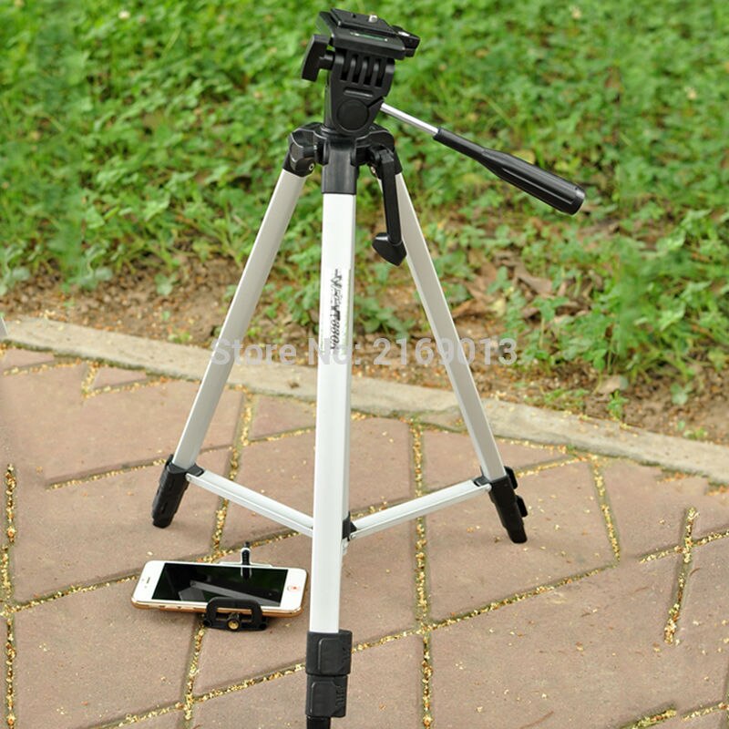 Weifeng-tripé com câmera de vídeo dv para celular, com prendedor para binóculos