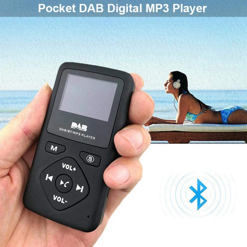 Bærbar fm/dab digital bluetooth-radio personlig lomme fm miniradio  mp3 spillere mikro-usb høy kvalitet for hjemmet