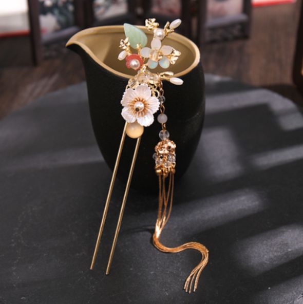 Luxury Metal Hair Stick Hair Accessories for Women Hanfu Hair Clip: 1