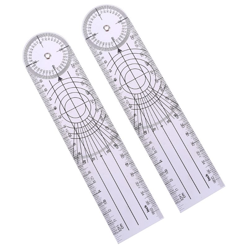 Folding Spine Scale Orthopedics 360 Degree Measurement Rotating Angle Joint Corner Ruler