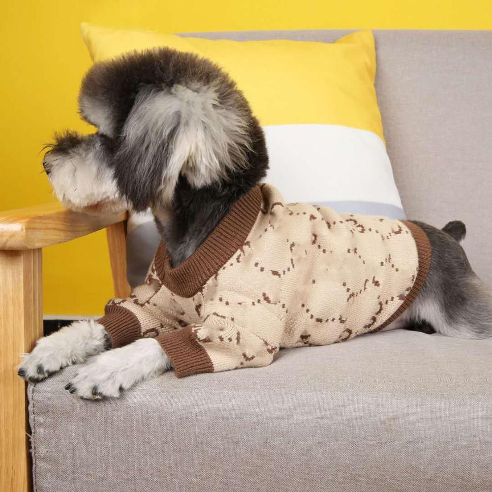 Hundetøj klassisk sweater til hvalpetøj til kattekat chihuahua schauzer hjemfrakke til kattekattetøj