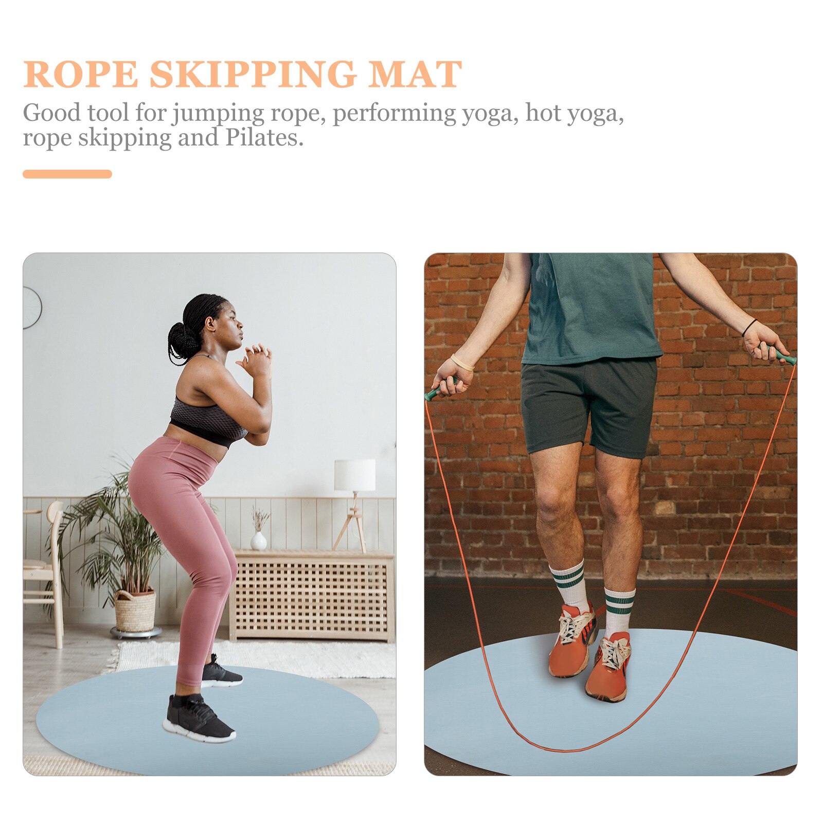 Indoor Rope Skipping Mat Rope Skipping Exercise Mat Workout Fitness Cushion
