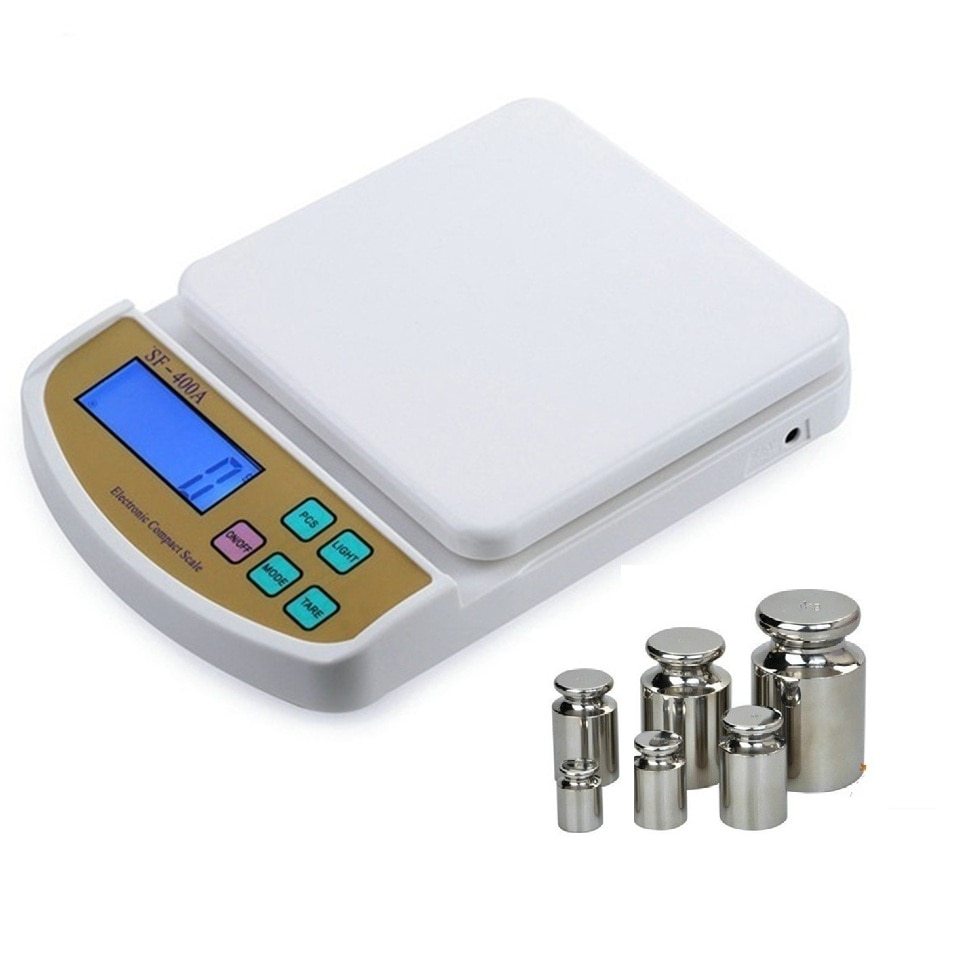2/5/10Kg 1g/0.1g Libra Digital Kitchen Scales Counting Weighing electronic balance scale SF-400A English button