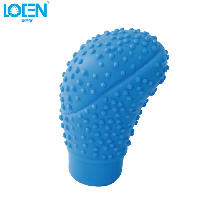 1Pc Auto Snoep Kleuren Universal Antislip Zachte Siliconen Auto Versnellingspook Kragen Schakelhendel Shifter Cover Vervanging auto Styling: Blauw