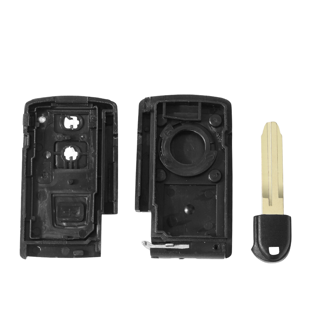 KEYYOU funda para llave para Toyota 2004 2005 2006 2007 Corolla Verso Camry 2 botones llave inteligente