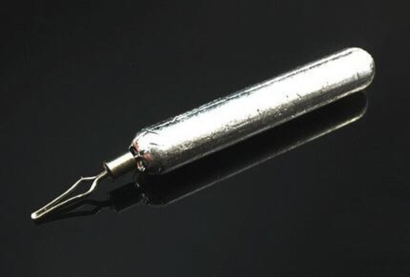 Posidon, 10 unidades/lote, 5g/7g/10g/12g/15g/18g, plomadas de plomo de caña larga, pesas de tiro dividido, peso de equilibrio, plomadas giratorias de plomo para pesca