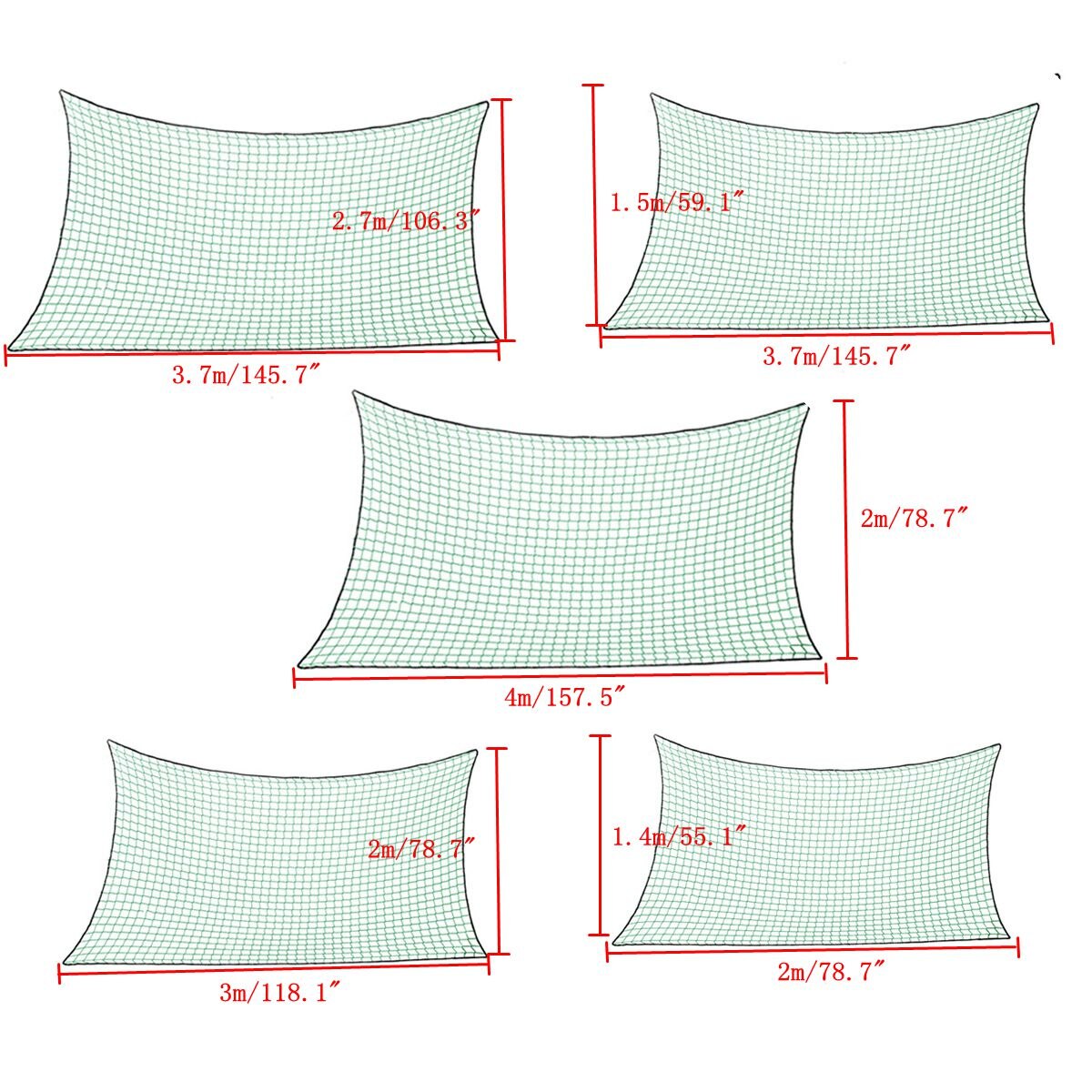 5 sizes of screen mesh cargo mesh strong heavy cargo mesh pickup truck trailer dump truck extension mesh covering roof luggage