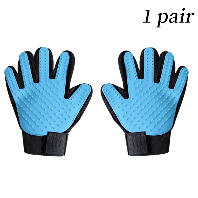 Guante de goma para mascotas, guante de aseo para gatos, peines para el pelo para perros y gatos, herramientas de baño para mascotas, guante de masaje, cuidado, suministros para perros y gatos limpios
