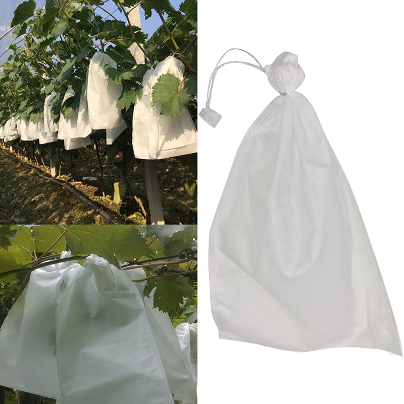 Bolsas de protección para uvas y verduras de jardín, bolsa de malla antiaves para Control de plagas agrícola, 100 Uds.,