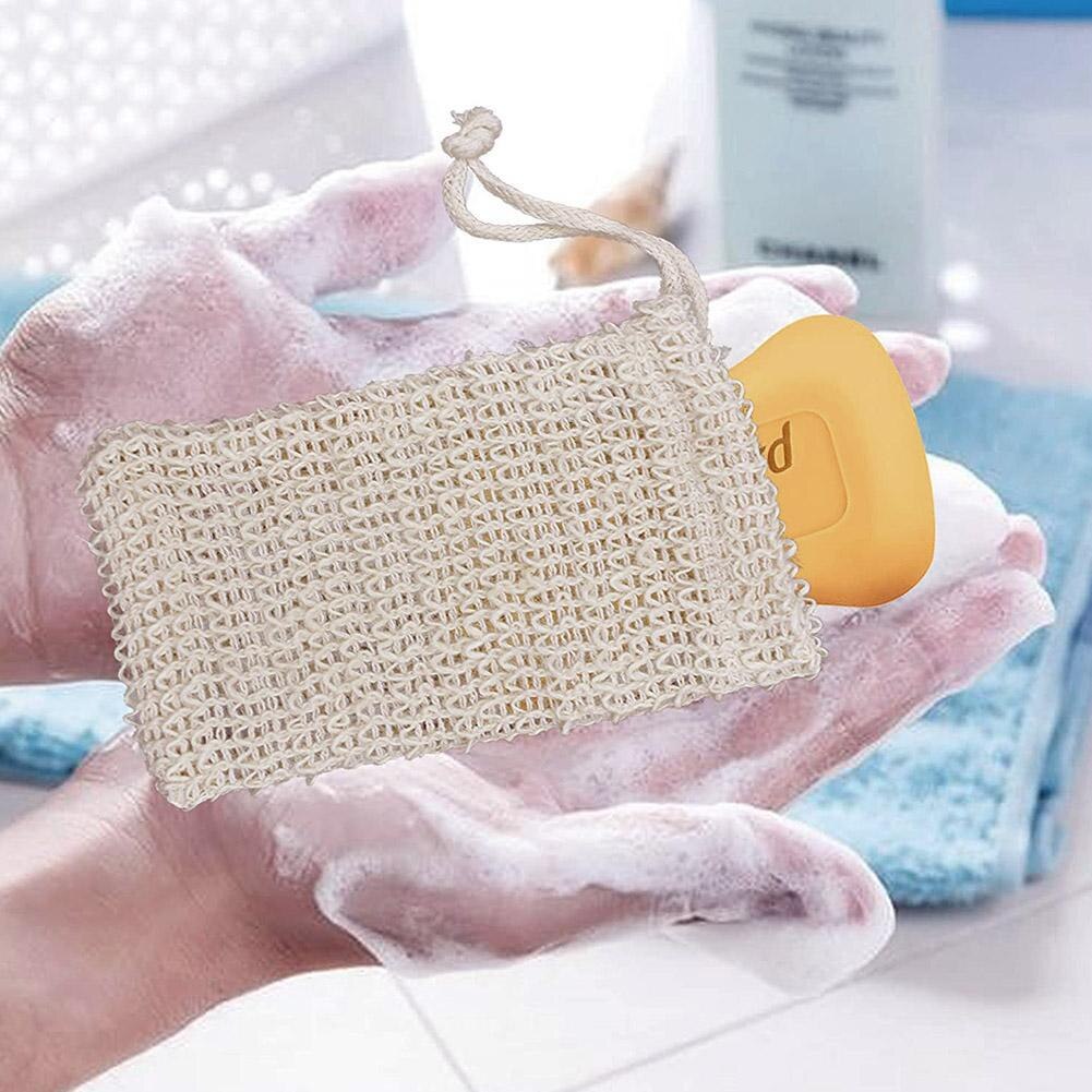 Natuurlijke Exfoliërende Zeep Tassen Handgemaakte Sisal Zeep Zakken Zeep Houder Sisal Saver Zeep Zakken Bad Pouch Houder Natuurlijke M5X8
