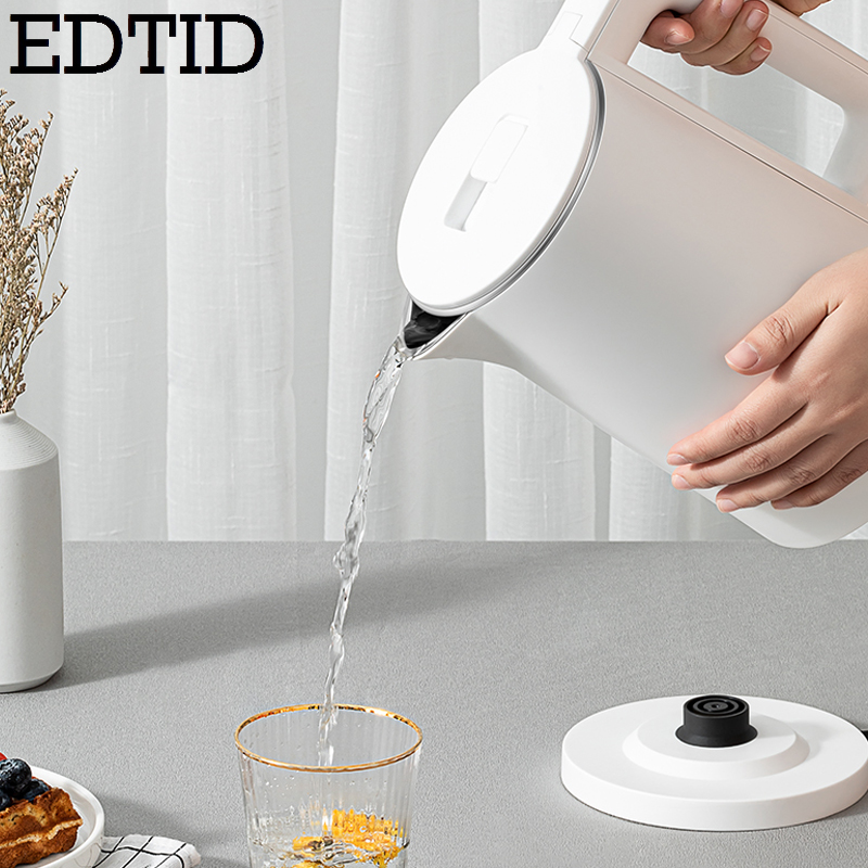 EDTID waterkoker 2L roestvrijstalen waterkoker theepot automatische uitschakeling warm houden theeketel theepot verwarming warm water kookketels