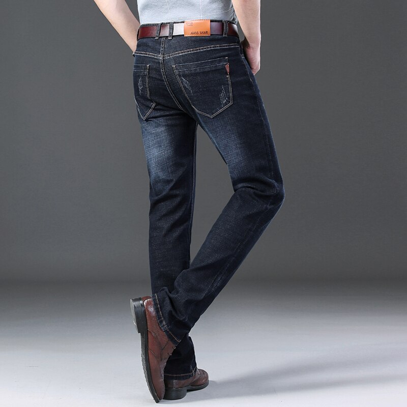 Mens Jeans Smart Casual Men Denim Pants Comfortable Jeans Pants Men Streetwear Straight Denim Trousers Blue Jeans