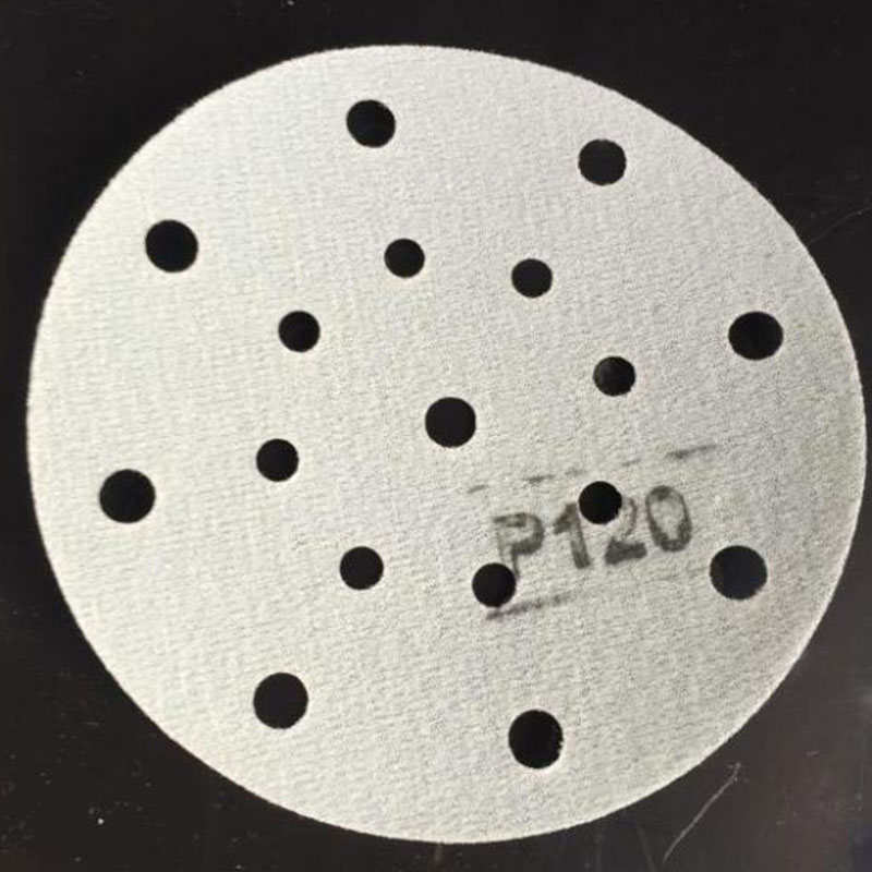 Grønne 100 ark  of 6 tommers 17- hulls sandpapir 150 mm runde flokkingspapir 80-400- korns slipepapir for festool slipemaskin
