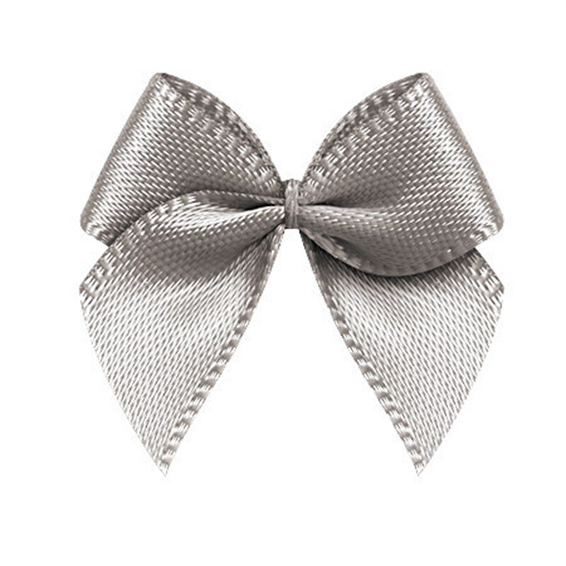 30 Uds. De cinta de raso de tamaño pequeño de 25mm ± 3mm, lazo, artesanía de flores, accesorios de hechos a mano, decoración para de boda: Zinc envejecido