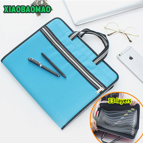 Oxford cloth waterproof Expanding Wallet Convenient Category Management folder rectangular folders package shape Expanding Walle