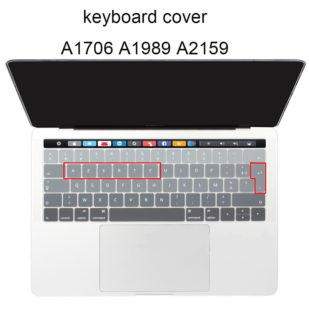 Keyboard Covers Voor Macbook Pro A1706 A1989 A2159 13 Inch Met Touch Bar En Touch Id Tpu Stofdicht Clear Siliconen