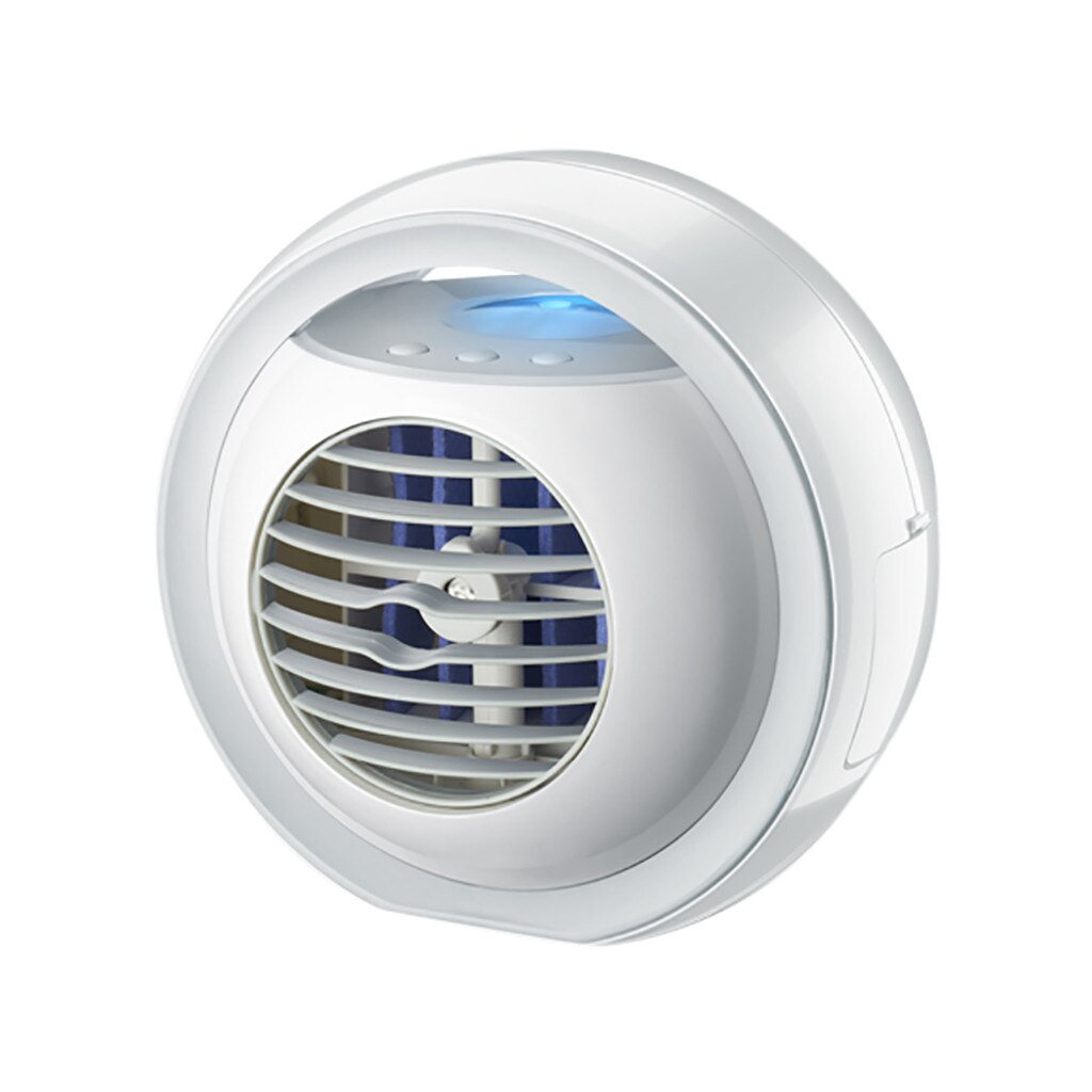 Air Cooler Mini Fan Portable Airconditioner For Room Mini Air Cooler Cooling Fan USB Rechargeable Humidifier #z: Round