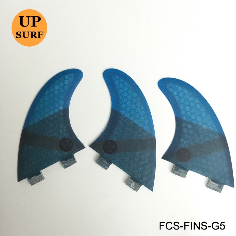 FCS G5 surf fins surf Board Surf Fins Fibreglass Surfboard fins fcs 1 M size thruster fin: Blue