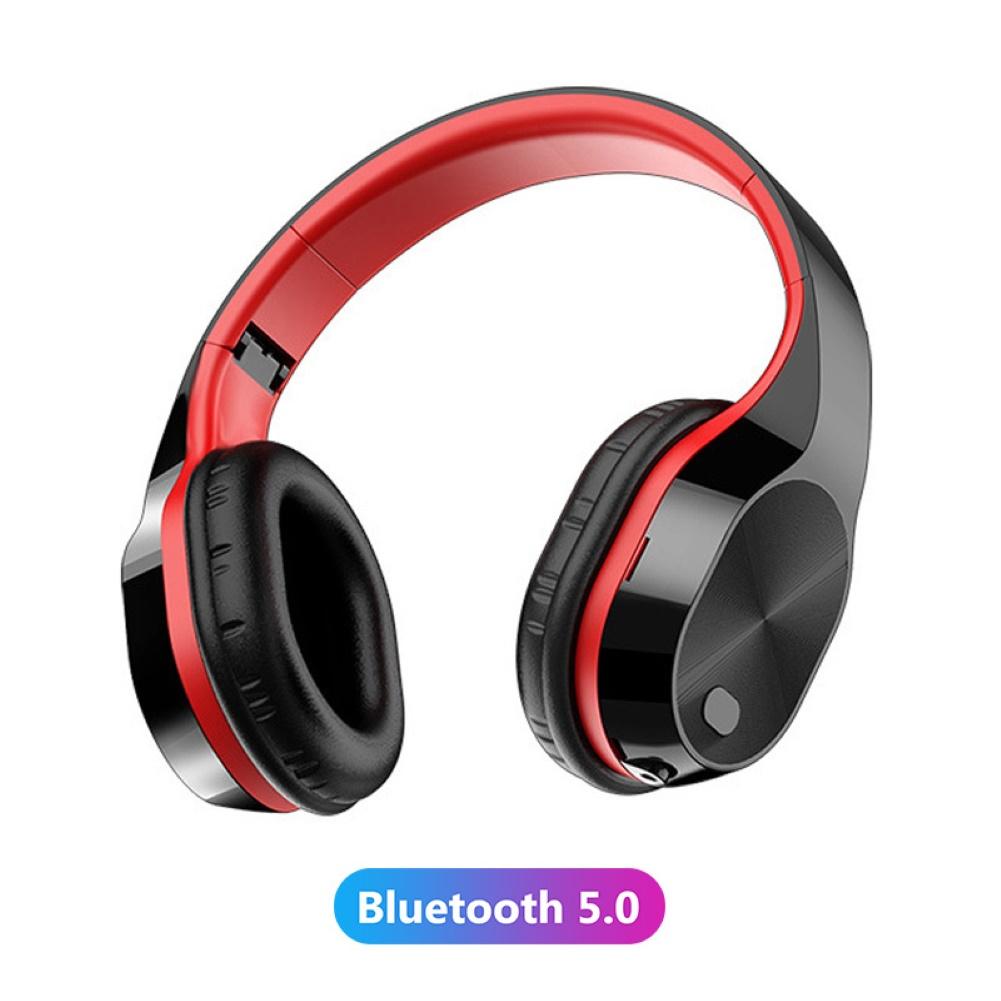 Folding Wireless TF Card Bluetooth 5.0 Stereo Music Headphone Sports Headset