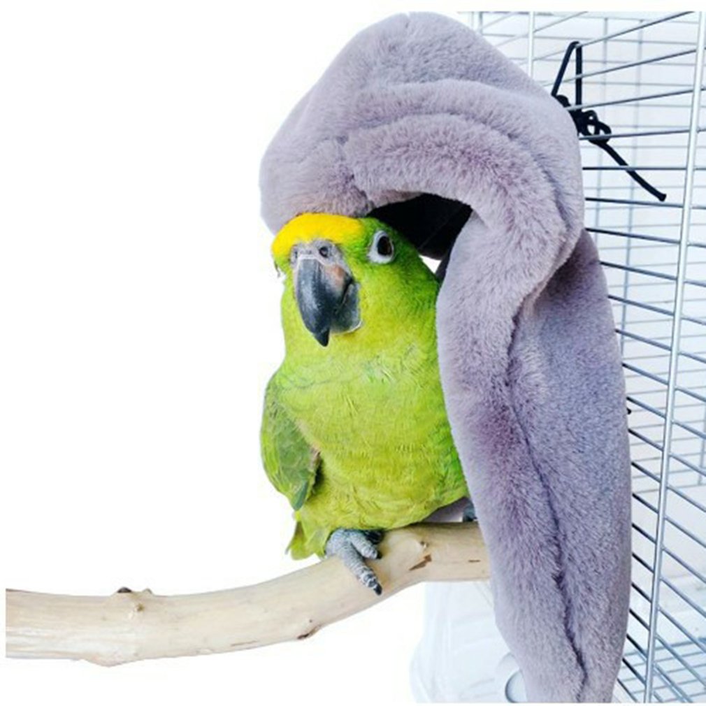 Mantas de lana para pájaros, cómoda, esquina, jaula para loros, choza, Nido de Pájaro cálido, casa, cama, hamaca colgante, juguete