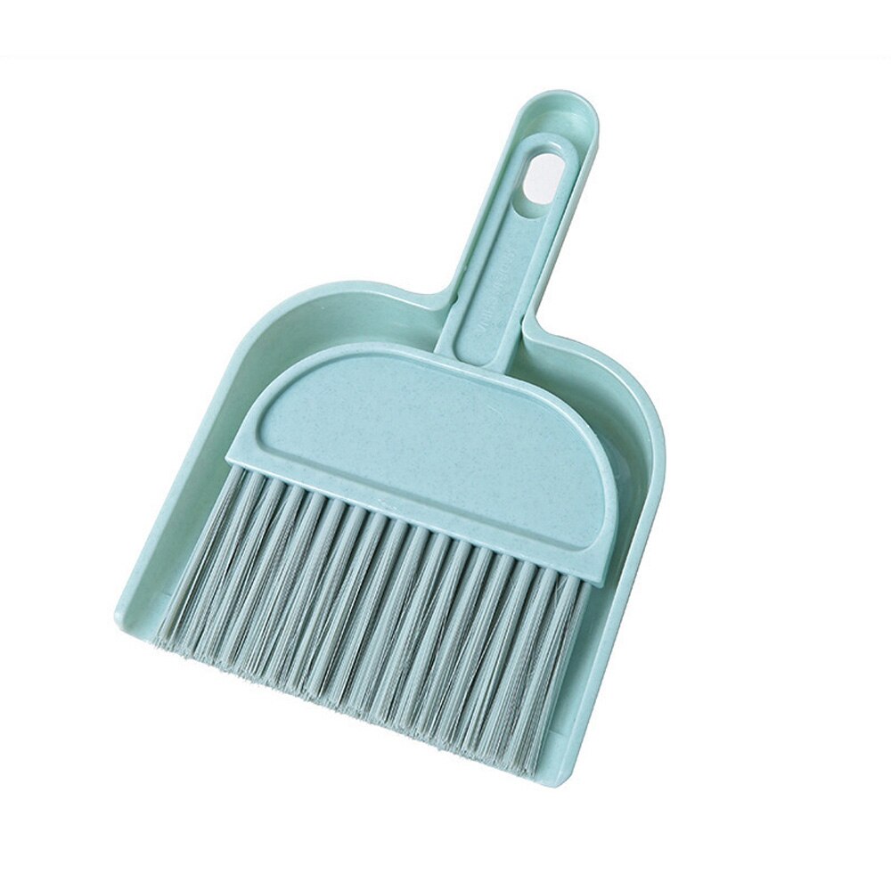 Desktop Cleaning Broom Dustpan Set Mini Handy Dust Cleaning Sweeping Brush Dustpan for Table Desk Keyboard: 2