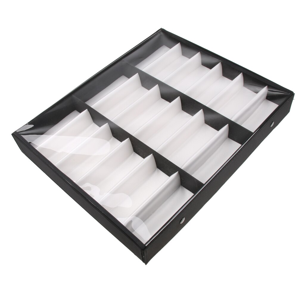 18 Slots Plastic Eyewear Tray Opbergdoos Horloge Vitrine Organizer Houder Voor Brillen Zonnebril