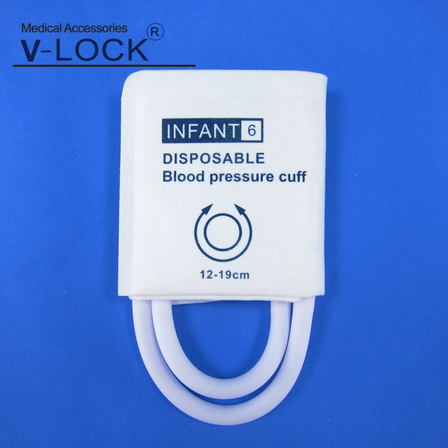 Infant disposable blood pressure cuff , two tube cuff Without TPU Bladder