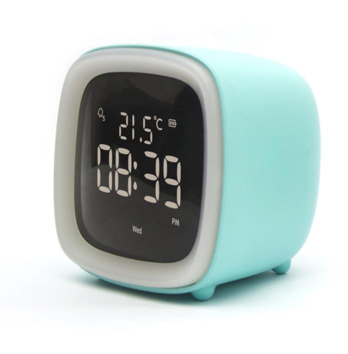 Xiaomi cut pet tv alarm clock student digital digital clock alarm multifunktionelt sengetermometer natlys
