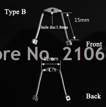 1pc Eyeglasses Nose Pads Arm Stainless Steel Nose Pad Holder Glasses Accessories: Type B