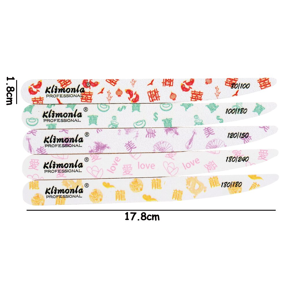 Lima de uñas de madera, papel de lija blanco, caracteres y patrones tradicionales chinos, cuchillo pulidor, herramientas de Arte para uñas, 10/20 piezas
