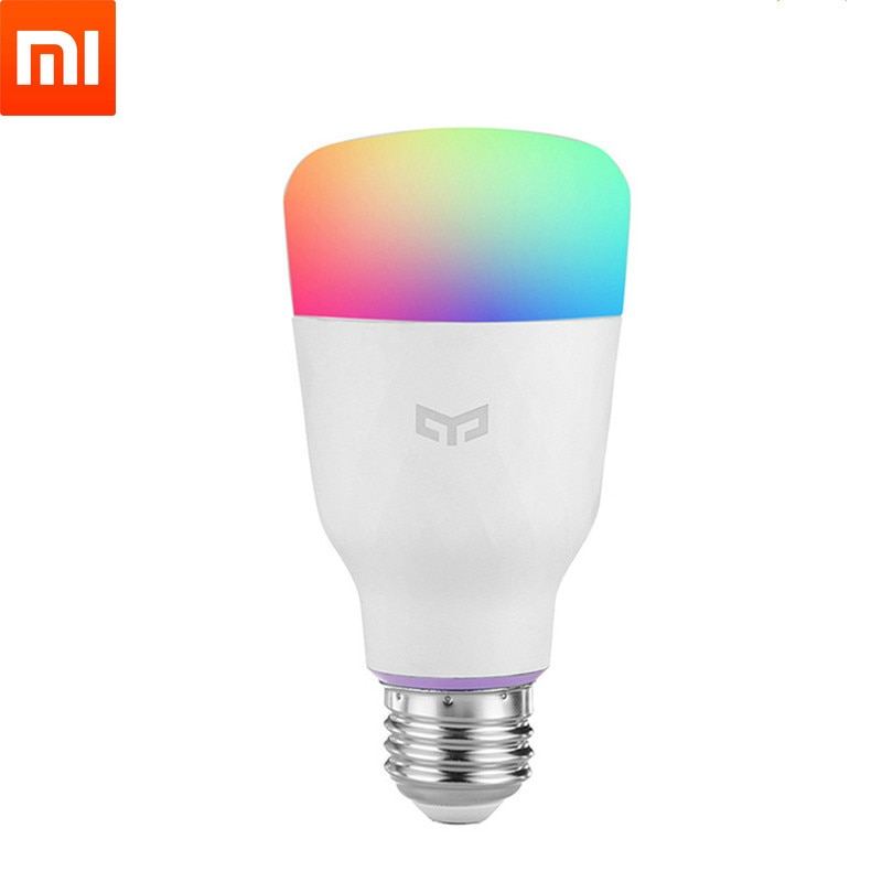 Originele Xiaomi Mijia Yeelight Led Slimme Lamp (Kleur) e27 8.5W 800Lumen Mi Licht Smart Phone Wifi Afstandsbediening Update Versie