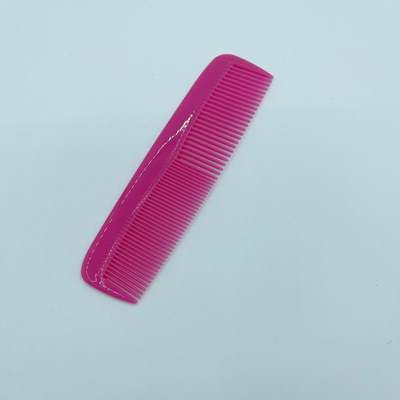 Mini Double Side Hair Brush Pro Beards Comb Anti-static Hair Combs Plastic Barber Hair Comb Salon Accessories Hairs Styling Tool: Pink
